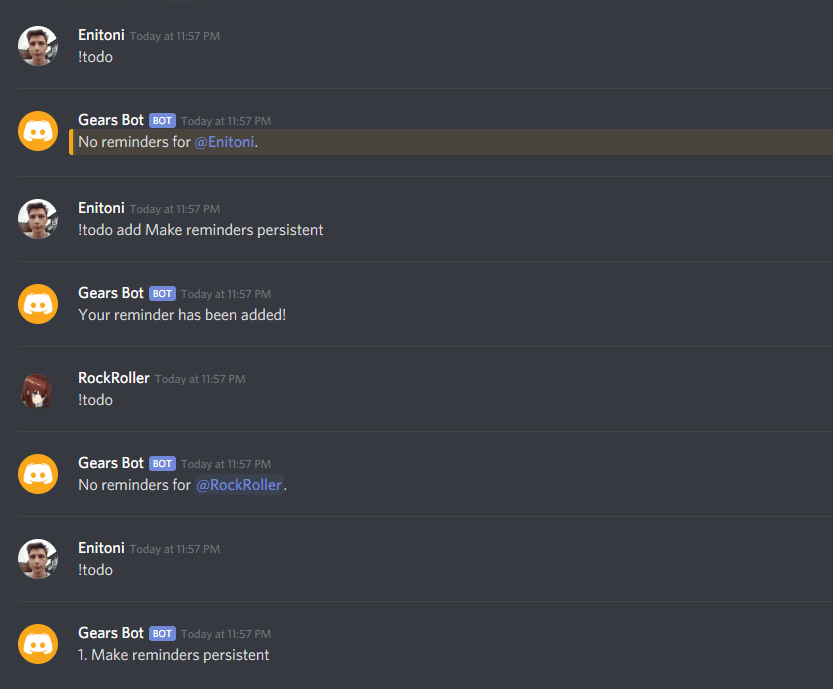 Creating A Simple To Do List Bot With Gears Discord Js Using Typescript Dev Community