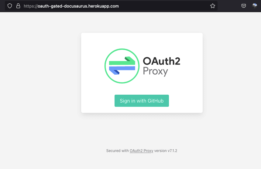 OAuth is required to view