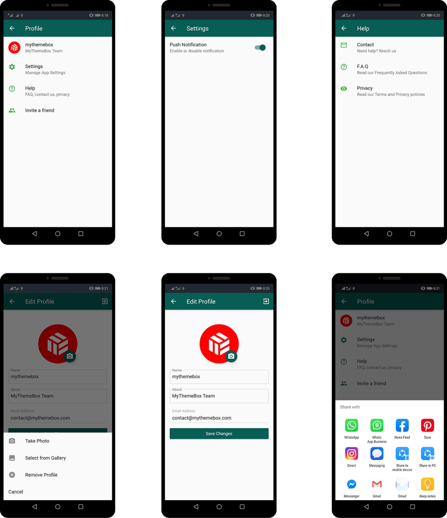 flutter chat app screenshot 1