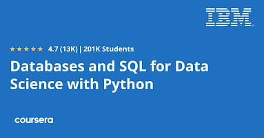 free coursera course for Data Science and SQL