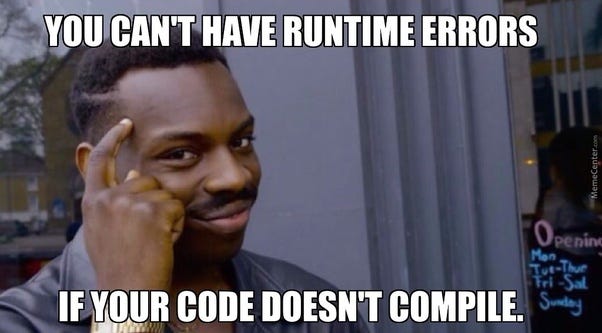 TypeScript compiler only protects you at runtime (during compilation)