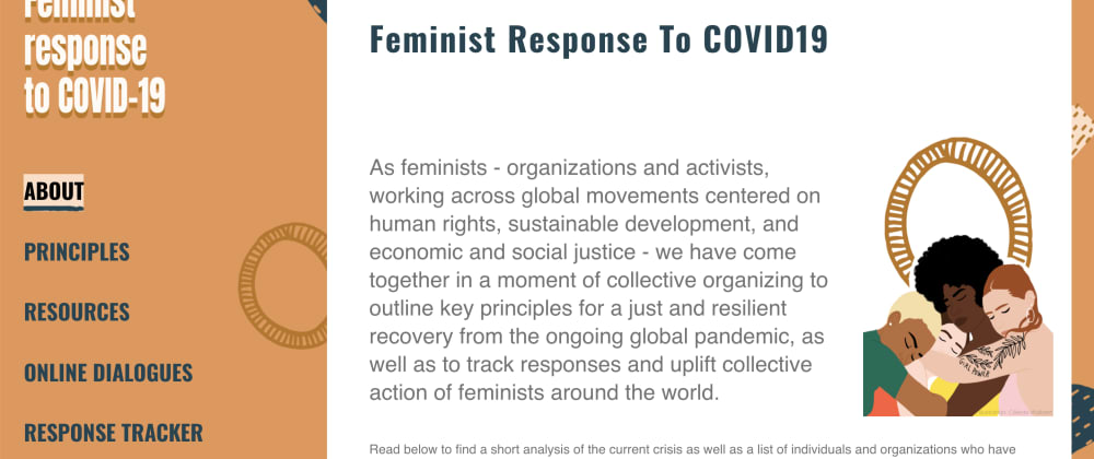 Cover image for ShowDev: COVID-19 Feminist Response site hit 12k visitors ✨ 🥳 🎉