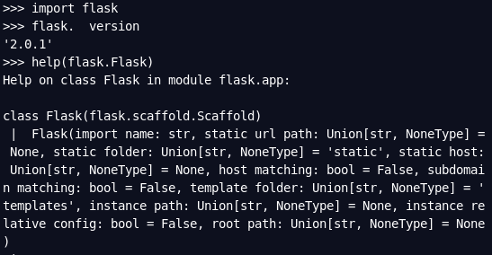 Flask 2.0.1's type hints