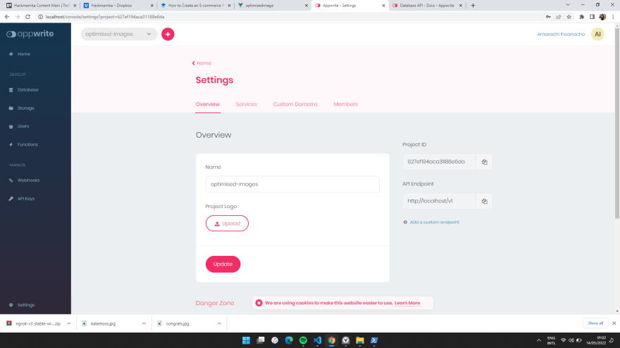 Appwrite Console