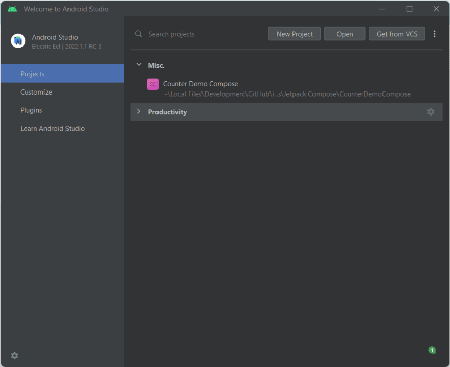 Quick tip: finetune your Android Studio and IntelliJ Welcome screen - DEV  Community