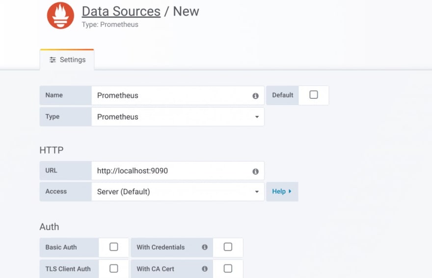 Installing Grafana & Creating Dashboards for MySQL - Add a Data Source