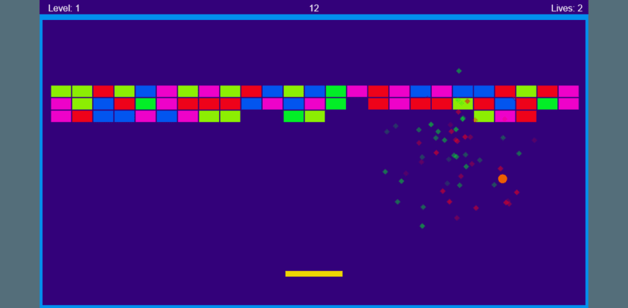 My result after after following the steps to create a color palate