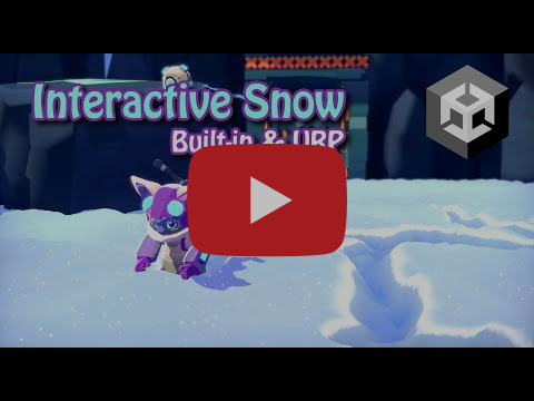 Unity | Interactive Snow Shader | Stylized Setup URP + Built-In