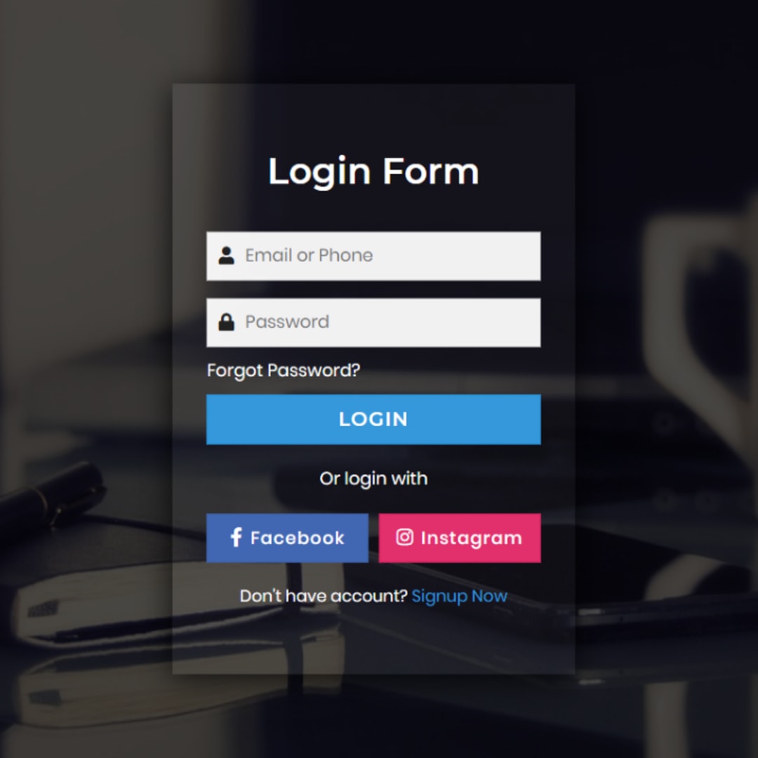 Facebook Style login page and Registration page using HTML and CSS