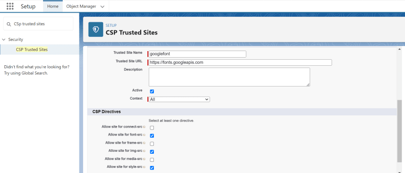 Enable font-src, img-src, style-src options to bypass CSP issues