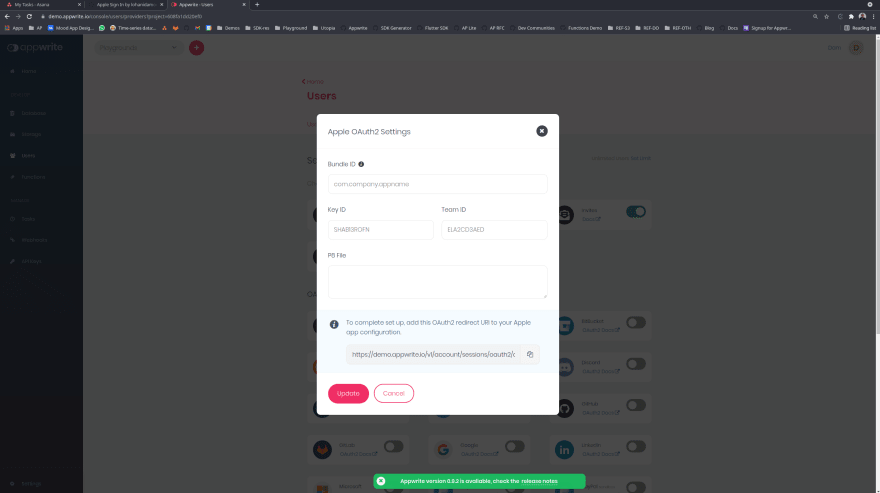 Add apple OAuth
