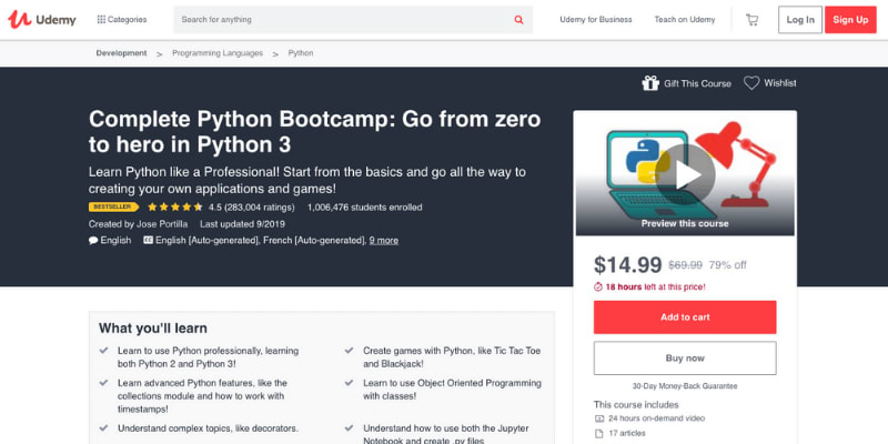 7 Best Python Courses Online Dev