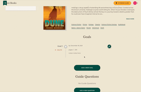 adding a goal