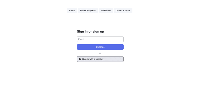 Hanko login Interface