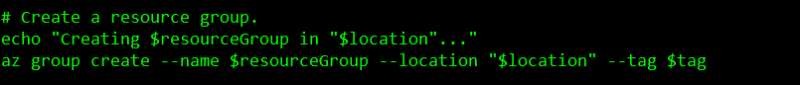 Resource group command