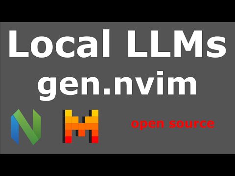 LLM های محلی در Neovim: gen.nvim
