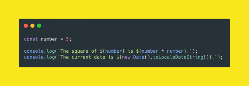 Template literals