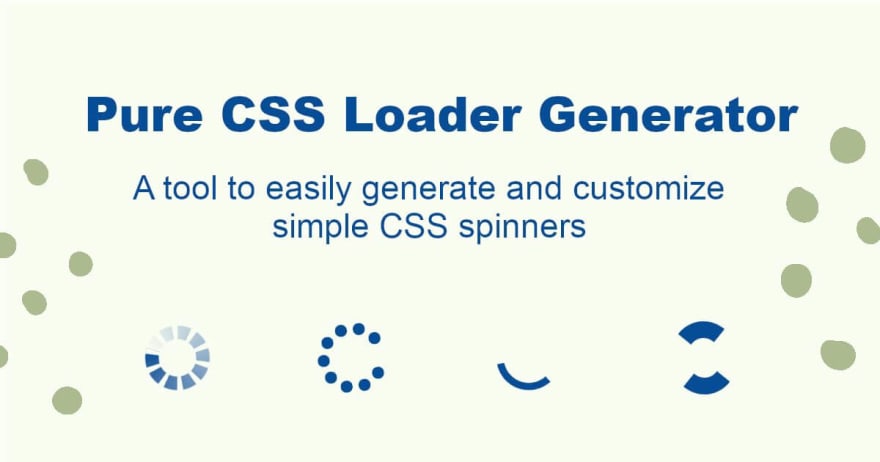 Pure CSS Loader Generator