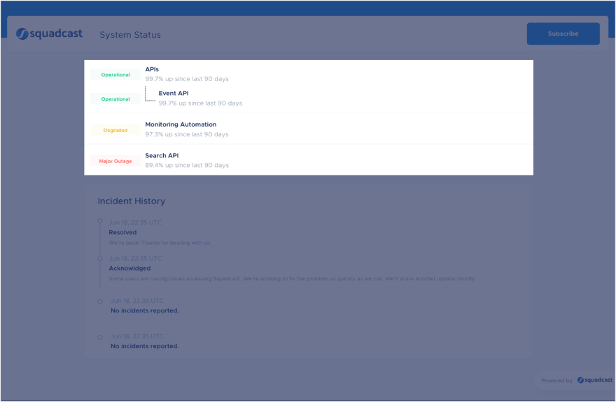 Status Page