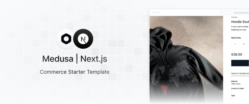 Medusa | Next.js commerce starter template