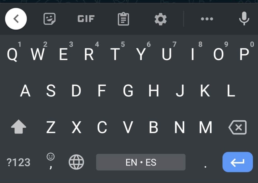 Mobile phone keyboard