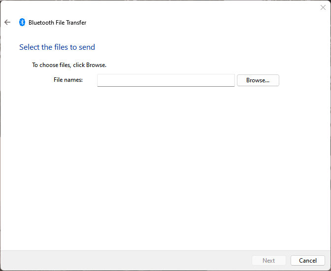 Select file name dialog