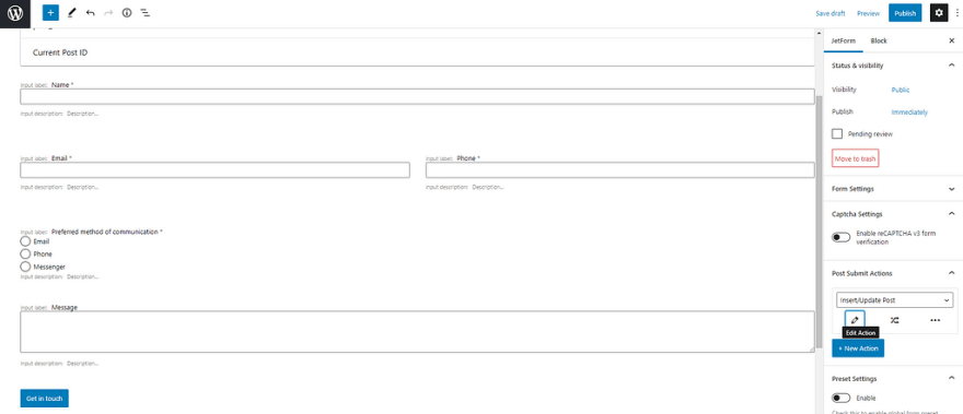 free wordpress contact form