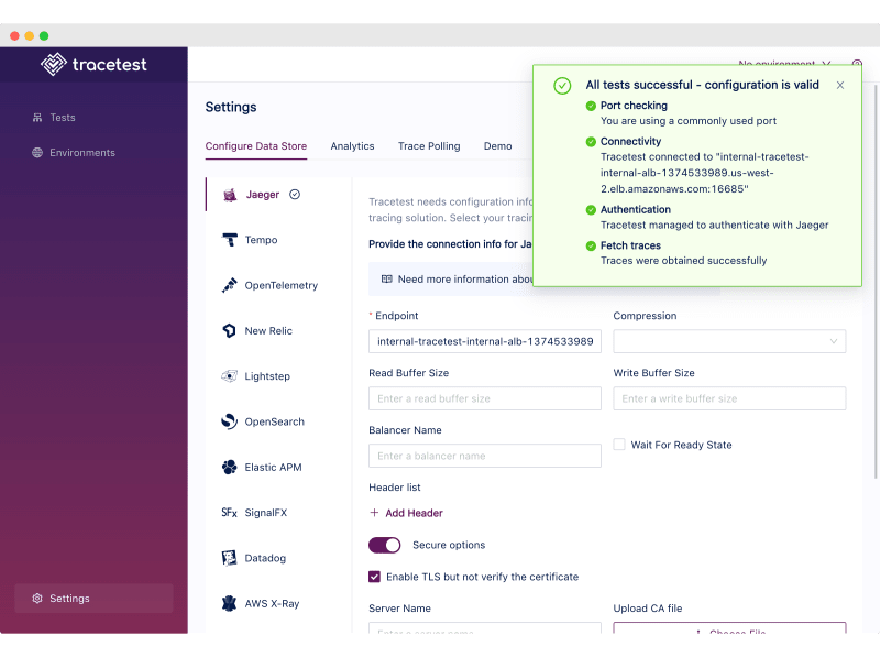https://res.cloudinary.com/djwdcmwdz/image/upload/v1681226943/Blogposts/tracetest_aws_terraform/ready_test_connection_pmdky7.png
