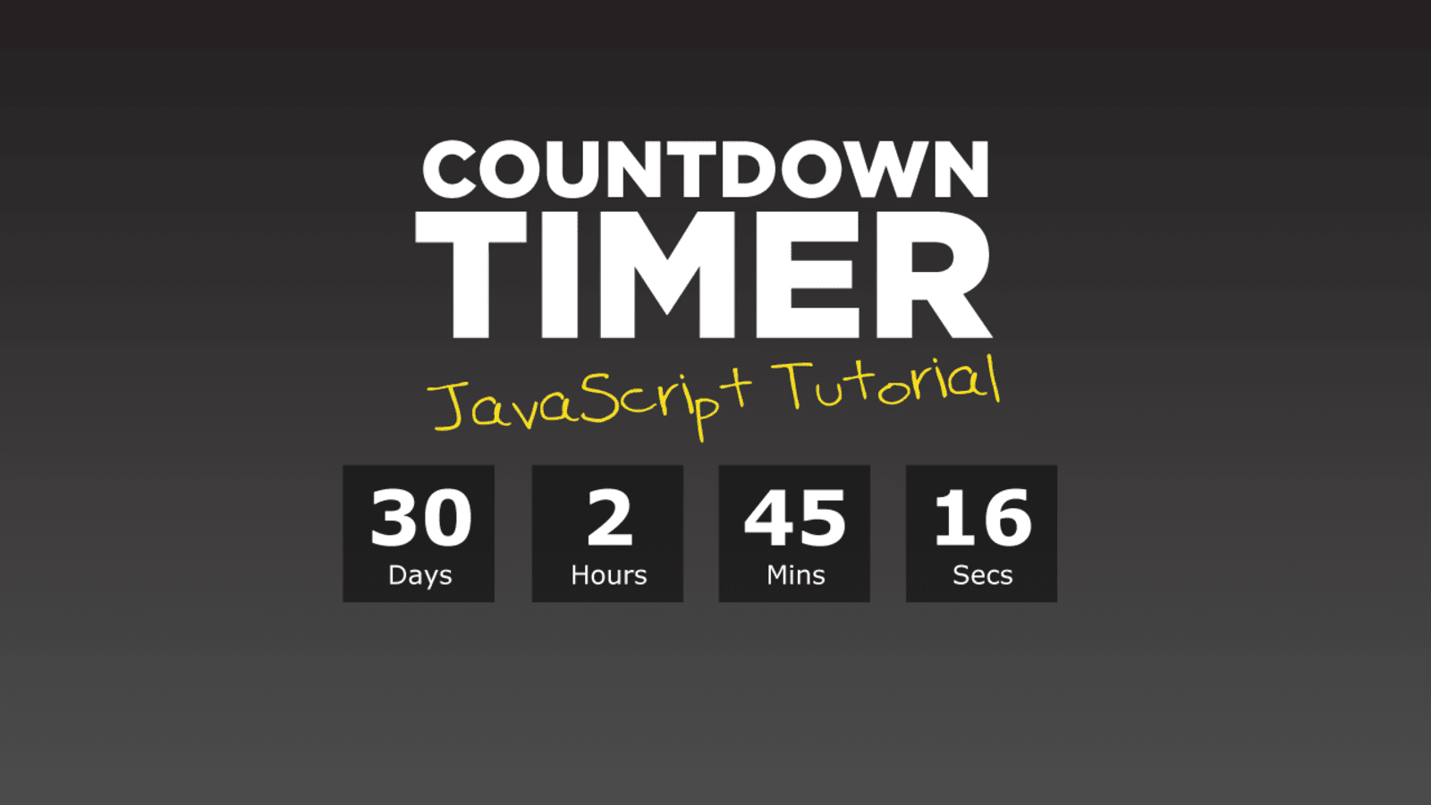 create custom live countdown timer video clock up to 30 min