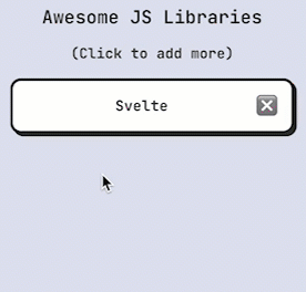 notification list with fade