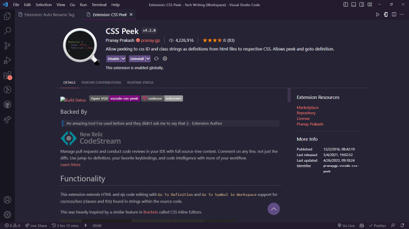 CSS Peek