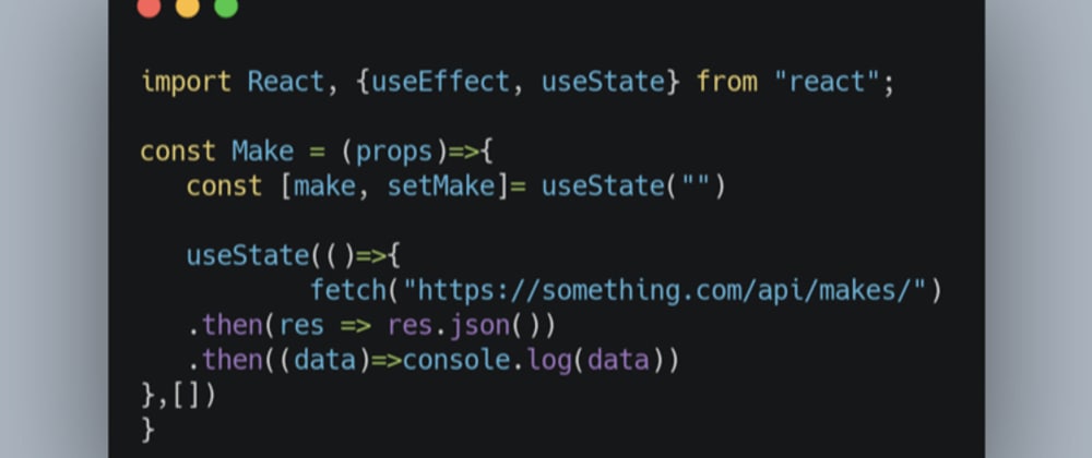 Cover image for An Experience I had using react hooks (useEffect, useState). Not the best practice but why did it work🤔🤔