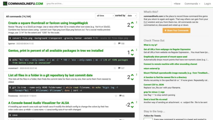 commandlinefu.com