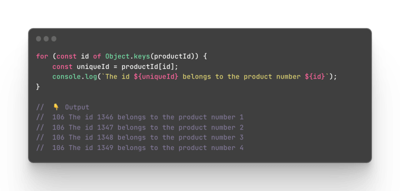 Iterating over objects