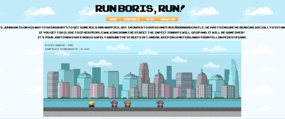 Cover image for Coding bootcamp final project: 'Run, Boris Run!' 🏃💨