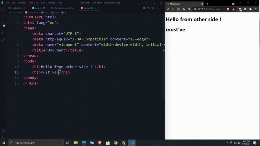 Live server GIF