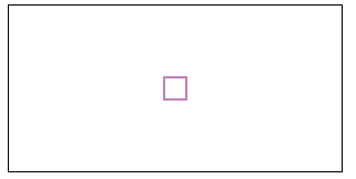 20x20px purple outlined square in the center of the canvas