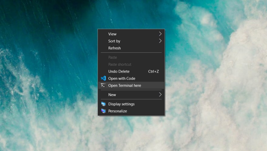 Open Windows Terminal with Right Click - DEV Community