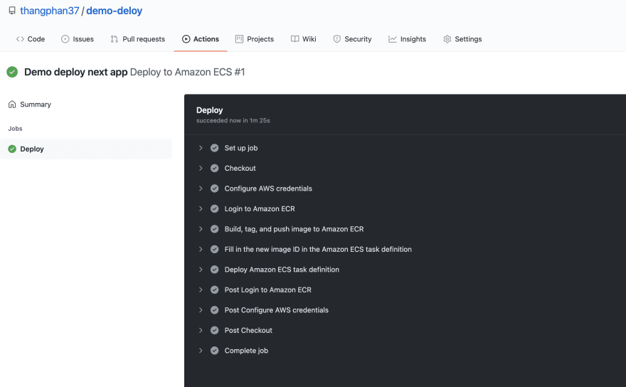 Github action