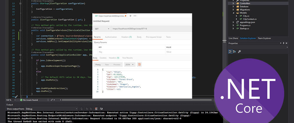 Cover image for Building a Service to Get a City Name from a ZIP Code in .NET Core