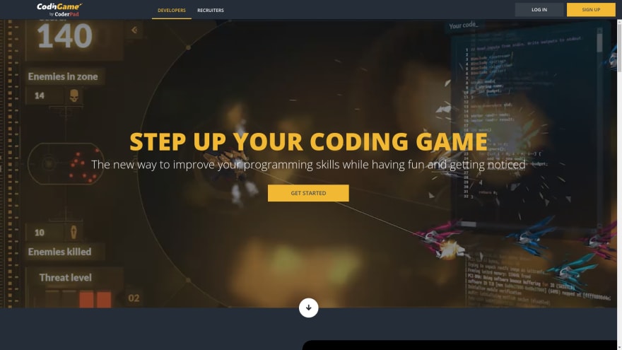 [CodinGame](https://www.codingame.com/)