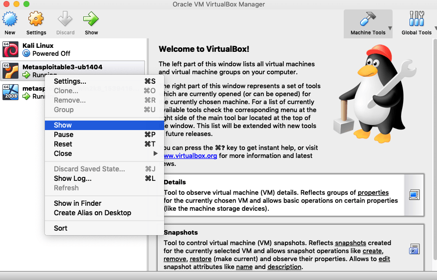 Metasploitable 3 Virtualbox