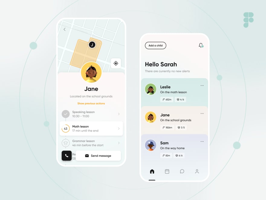 by [Bogdan Ostafiiv](https://dribbble.com/shots/17458326-Tracking-app)