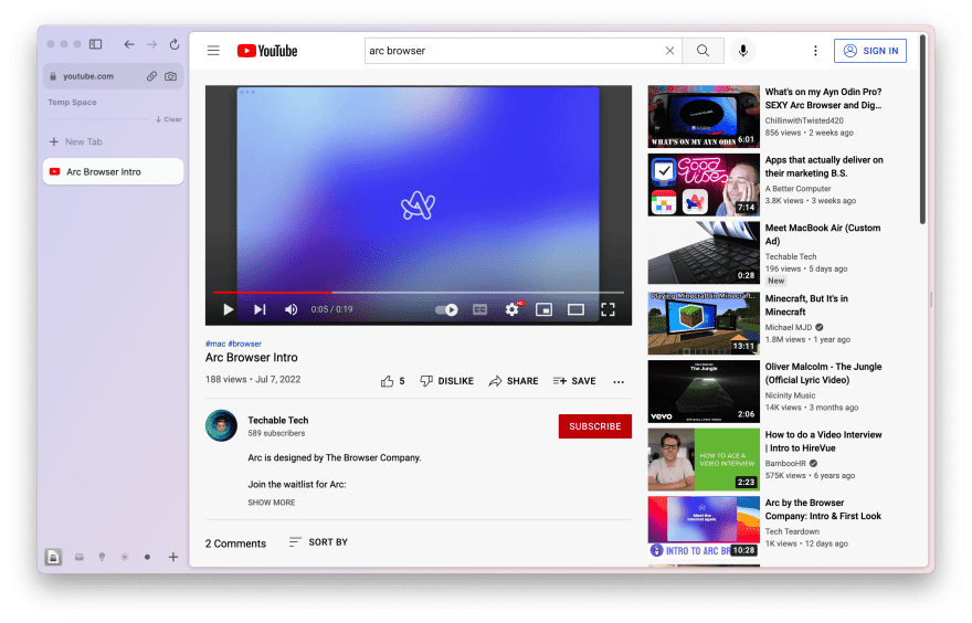 Arc Browser