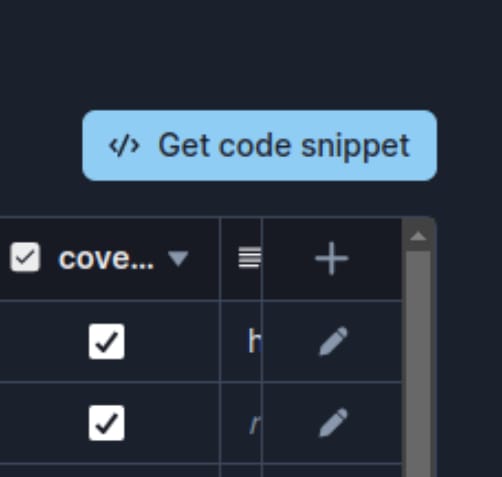 getCodeSnippet