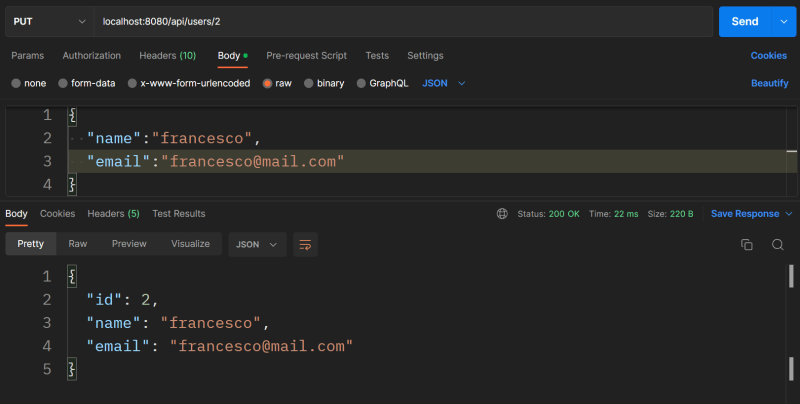 Java CRUD Rest API using Spring Boot Hibernate Postgres Docker