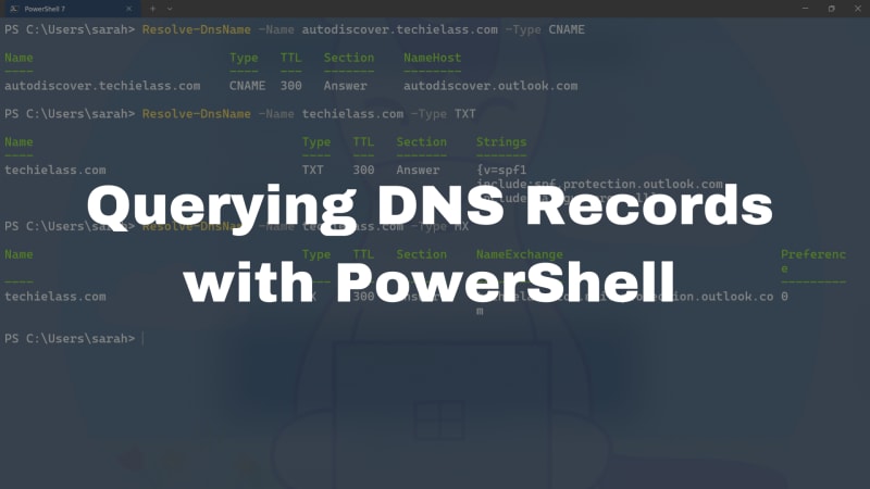 Querying DNS Records with PowerShell