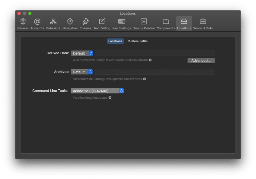 xcode 12 command line tools