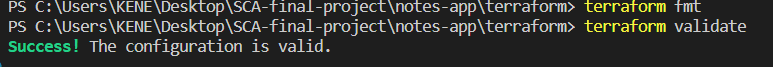 format terraform file