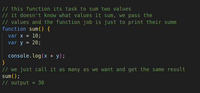 with functions